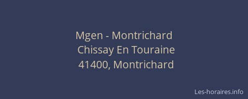 Mgen - Montrichard