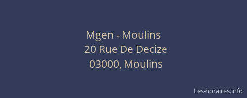 Mgen - Moulins