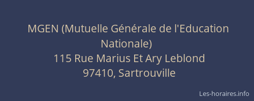 MGEN (Mutuelle G&eacute;n&eacute;rale de l'Education Nationale)