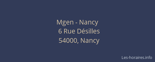 Mgen - Nancy