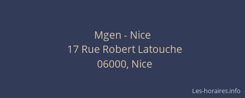 Mgen - Nice