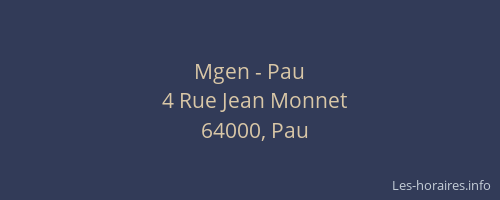 Mgen - Pau