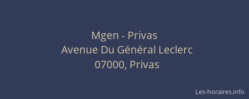 Mgen - Privas