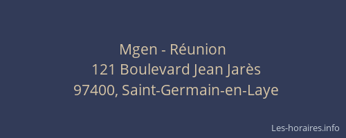 Mgen - R&eacute;union