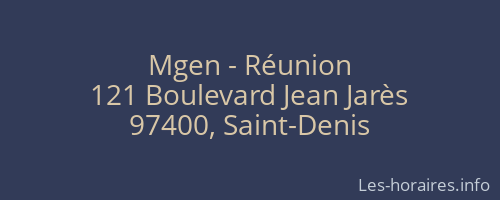 Mgen - Réunion