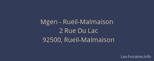 Mgen - Rueil-Malmaison