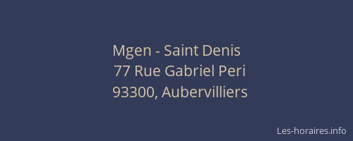 Mgen - Saint Denis