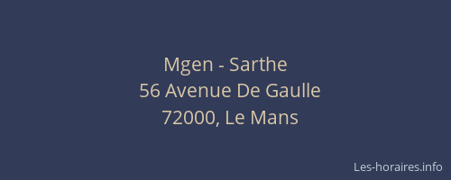 Mgen - Sarthe