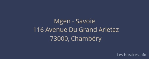 Mgen - Savoie