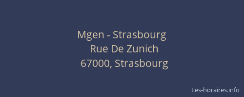 Mgen - Strasbourg
