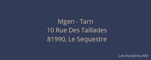 Mgen - Tarn