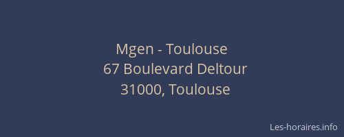 Mgen - Toulouse