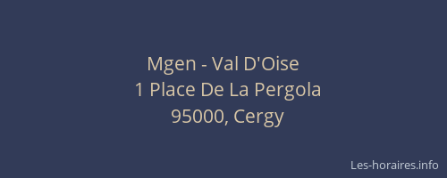 Mgen - Val D'Oise