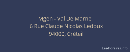 Mgen - Val De Marne