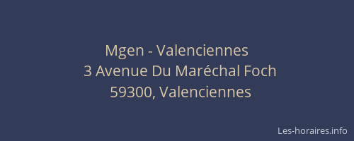 Mgen - Valenciennes