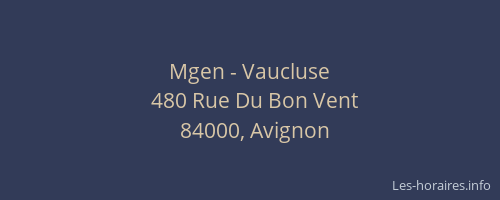 Mgen - Vaucluse