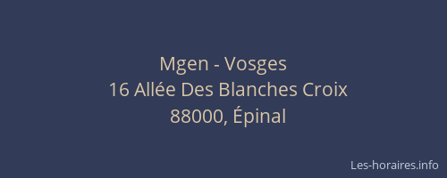 Mgen - Vosges