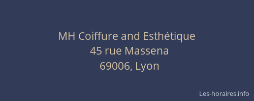 MH Coiffure and Esthétique