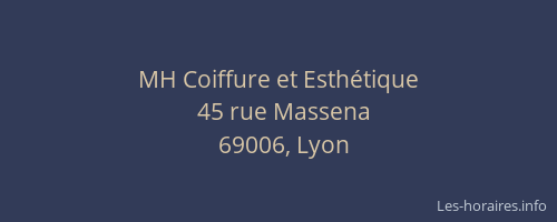 MH Coiffure et Esthétique