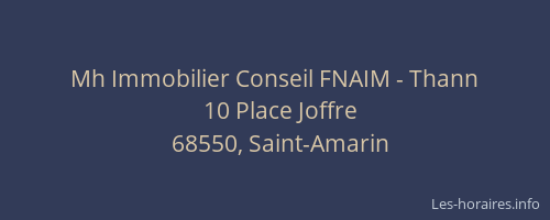 Mh Immobilier Conseil FNAIM - Thann