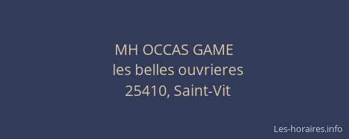 MH OCCAS GAME