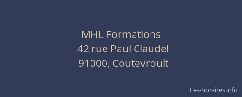 MHL Formations