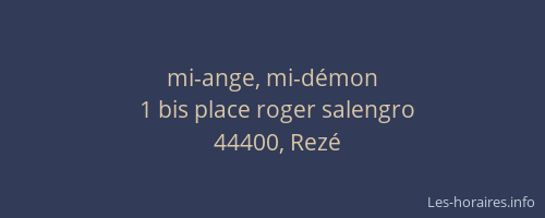 mi-ange, mi-démon