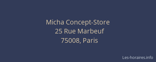Micha Concept-Store