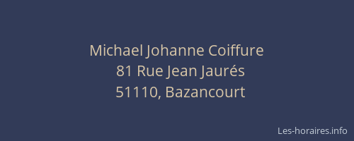Michael Johanne Coiffure