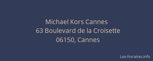 Michael Kors Cannes