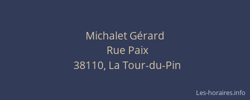 Michalet Gérard