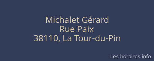 Michalet Gérard