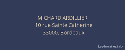 MICHARD ARDILLIER