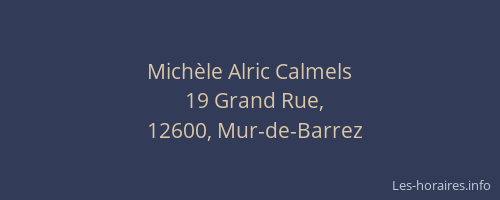 Mich&egrave;le Alric Calmels