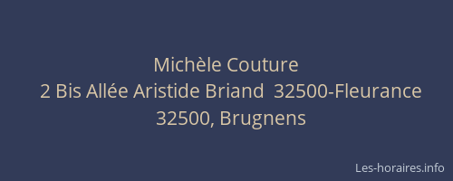 Mich&egrave;le Couture