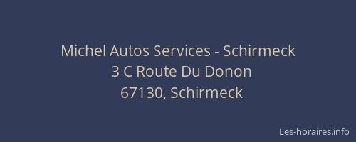 Michel Autos Services - Schirmeck