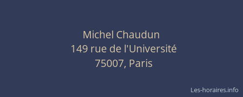 Michel Chaudun