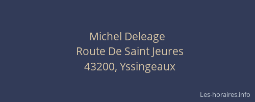 Michel Deleage