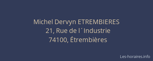 Michel Dervyn ETREMBIERES
