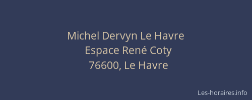 Michel Dervyn Le Havre