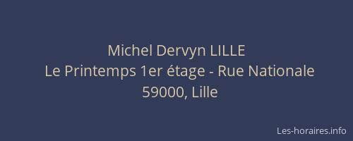 Michel Dervyn LILLE
