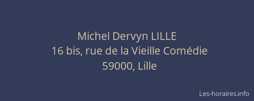 Michel Dervyn LILLE