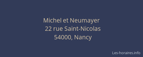 Michel et Neumayer
