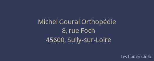 Michel Goural Orthop&eacute;die