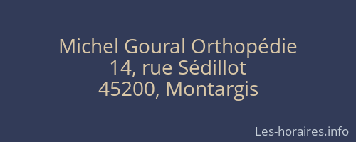 Michel Goural Orthopédie