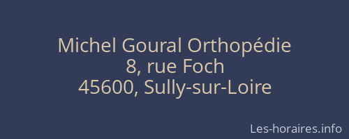 Michel Goural Orthopédie