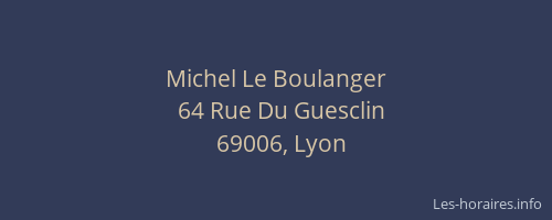 Michel Le Boulanger