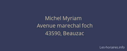 Michel Myriam