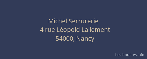 Michel Serrurerie