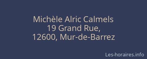 Michèle Alric Calmels